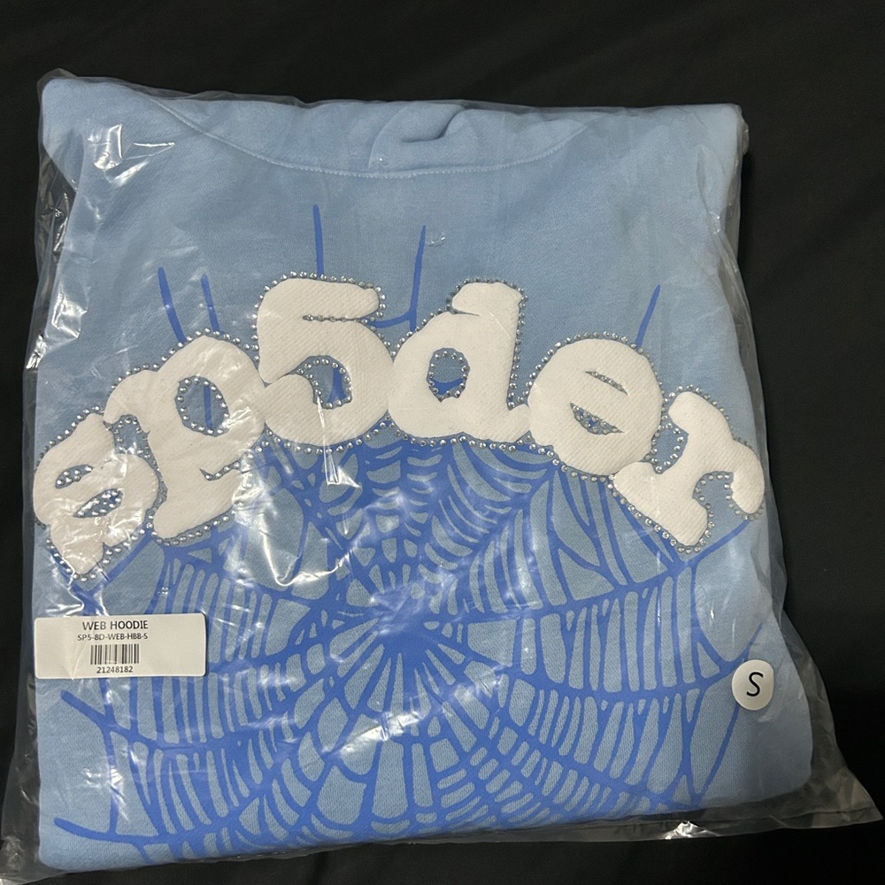Sky blue Sp5der Hoodie